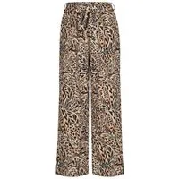CLOUD 5IVE Stoffhose CLOUD 5IVE Summer Pants with tie belt and aop leo print (1-tlg)
