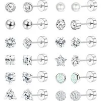 LuxusKollektion Ohrstecker-Set Medizinische Ohrstecker Set Damen Herren Hypoallergen Chirurgenstahl