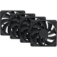 FA12, Gehäuselüfter schwarz, 4er Pack, 120 mm
