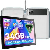 Happybe 10,1 Zoll, Android 16, 34(6+28)GB+128GB, WiFi 6 mit Gemini AI Tablet (10.1", 128 GB, Android, Octa-Core, 6000 mAh)