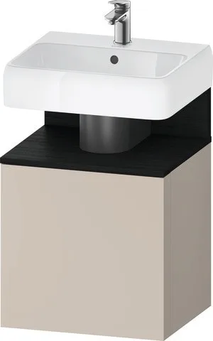 Duravit Qatego Waschtischunterbau wandhängend Taupe Matt 490x420x645 mm - QA4077R16910000 QA4077R16910000