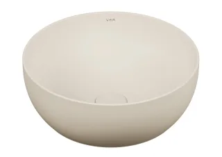 VitrA Outline Aufsatzschale rund d: 40 cm CERAFINE Sanitärkeramik Sandbeige Matt,5992B422-0016 5992B422-0016