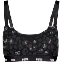 PUMA Sport-Bustier WOMEN PRINTED PADDED TOP (1er Pack) elastisch, Animal-Print