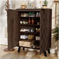 STILVORA TV-Schrank mit Beine,TV-Regal TV-Ständer mit offene Fächer&Türen&Stautaum,wood (Kommode, Anrichte, Wohnzimmerschrank, Highboard, 1-St., 2 Türen) Mit Verstellbare Einlegeböden