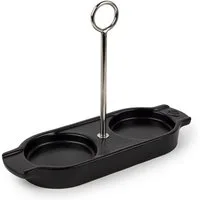 PEUGEOT Menage Menage LINEA Keramik Schwarz 18cm mit Griff Gewürzmühlen Untersetzer
