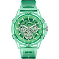Guess Multifunktionsuhr KING GW0806G6, Quarzuhr, Armbanduhr, Herrenuhr, Datum, Wochentag, Polyurethanarmband