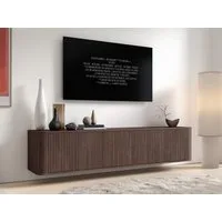 Compleo TV-Schrank 180 cm breit, Lowboard Nussbaum oder Kaschmir Japandi Design