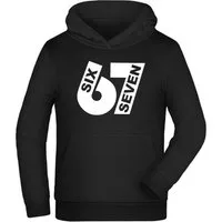 MyDesign24 Kapuzenpullover Kinder Hoodie - six seven Brustprint Kapuzensweater mit six seven Aufdruck i762