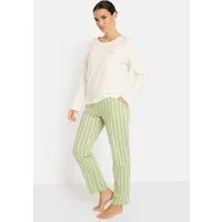 LSCN by LASCANA Schlafanzug (2 tlg) mit Front- und Back-Print
