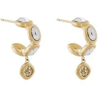 Guess Paar Creolen JUBE05571JWYGT/U, Damen- Multi Crystals Goldfarben