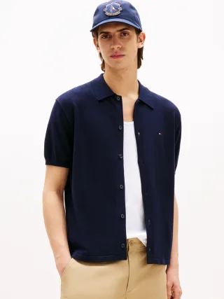 ESSENTIAL COTTON SS OVER SHIRT desert sky - Gr. - L