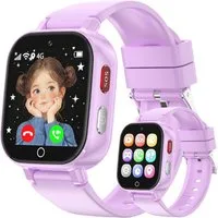 PTHTECHUS Kinder GPS Uhr, mit 4G Videoanruf, SOS & Schrittzähler Smartwatch (2,5 cm, sim-karte), Multifunktionale Uhr mit Lernspielen, Wecker & HD-Kamera