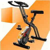 UMAY Heimtrainer leises Fitnessfahrrad mit einstellbarem Widerstand (atmungsaktivem Sattel für Cardiotraining, LCD-Display), verstellbarem Lenker und Sattel
