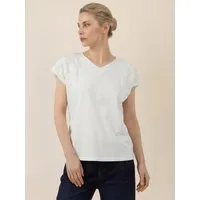 Apart Shirtbluse mit V-Ausschnitt und 3D-Blüten