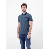 LERROS Poloshirt Poloshirt in 2-Tone-Optik und All-over-Print