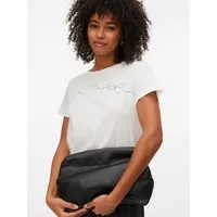 Vero Moda Kurzarmshirt VMKILANO S/S O-NECK T-SHIRT JRS BTQ Baumwolle, regular fit