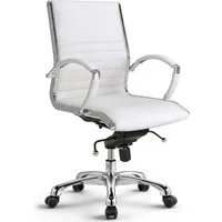 Versee Bürostuhl VERSEE Montreal Schreibtischstuhl Leder - ergonomisch, bis 150kg (Drehstuhl für Home Office und Büro), mit Lendenstütze, höhenverstellbar, gepolstert, Wippmechanik
