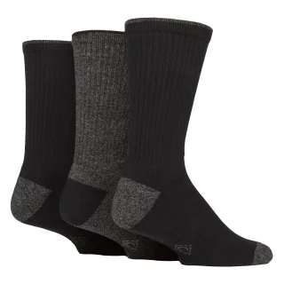 3 Paar Herren Wasserabweisende Mittelschwere Outdoor-Socken für Wandern & Spazierengehen