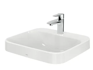 TOTO LF Möbelwaschtisch weiß 500mm mit Hahnloch mit Überlauf, L5615CE L5615CE