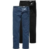 Arizona Stretch-Jeans John (Packung, 2-tlg) gerade Beinform, niedrige Leibhöhe, mit Five-Pocket-Konfiguration