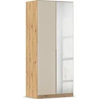OTTO home Drehtürenschrank Kleiderschrank Schrank Garderobe AGORDO mit Dekor- oder Hochglanzfront (in zwei Griff-Farben, Breiten 91-405 cm) durchdachte Innenausstattung, in 8 Breiten und 2 Höhen MADE IN GERMANY