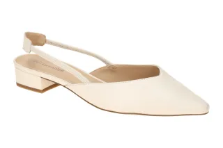 Peter Kaiser Sling Pumps Modell 9-79443-44 offwhite Echtleder Blockabsatz