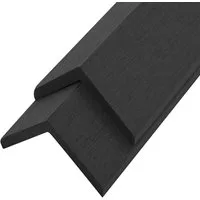 vidaXL Klickfliesen-Eckleiste Winkelleisten 5 Stk. WPC 170 cm Schwarz, 1 St.