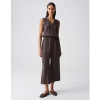 OPUS Jumpsuit Mellao aus glatter Webware mit mattem Glanz Der Wickeleffekt setzt einen modernen Akzent
