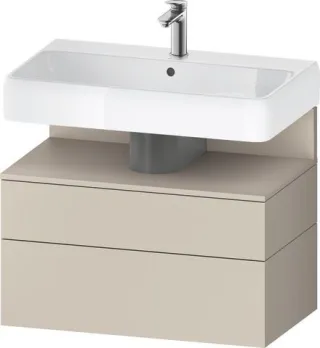 Duravit Qatego Waschtischunterbau wandhängend Taupe Supermatt 790x470x590 mm - QA4394091830010 QA4394091830010