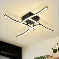 ZMH LED Deckenleuchte im Wellendesign, moderne Deckenlampe, 3000K Warmweiß, LED fest integriert, Warmweiß, 24W,für Küche, Schlafzimmer, Essbereich und kleinere Wohnzimmer