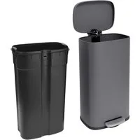 SVITA Mülleimer TQ, Fußtrittmechanismus, 30L, Inneneimer herausnehmbar