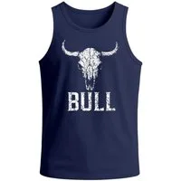 Neverless Tanktop Herren Tank-Top mit Vintage Stierschädel Frontprint Schriftzug mit Print