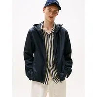 Tommy Hilfiger Blouson RWB HOODED JACKET Freizeitjacke, Übergangsjacke elastische Bündchen, wasserabweisend
