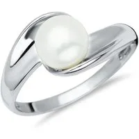 Unique Fingerring 925 Silber Ring mit Perle SR0131
