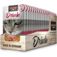 Leonardo Catfood Drink Beef - mit Brühe und Fleisch vom Rind & Huhn 20x40g, Ergänzungsfutter für: Katzen