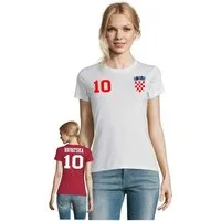 Blondie & Brownie T-Shirt Damen Kroatien Hrvatska Sport Trikot Fußball Meister WM EM