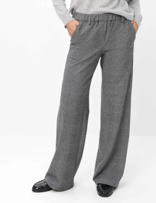 Brax Damen Palazzohose Style MAINE SMOKE GREY, dunkelgrau, Gr. 34K
