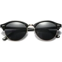 PACIEA Sonnenbrille Sonnenbrille Damen Herren Rundrahmen UV Schutz Polarisiert Mode
