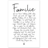 Posterlounge Wandbild Familie - ein Gedicht, Ohkimiko, erhältlich als Poster, Leinwandbild, Wandsticker oder Acrylglasbild