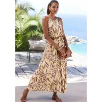LASCANA Maxikleid mit Alloverdruck aus leichter Webware leichtes Sommerkleid, langes Strandkleid, luftiges Kleid, Viskosekleid