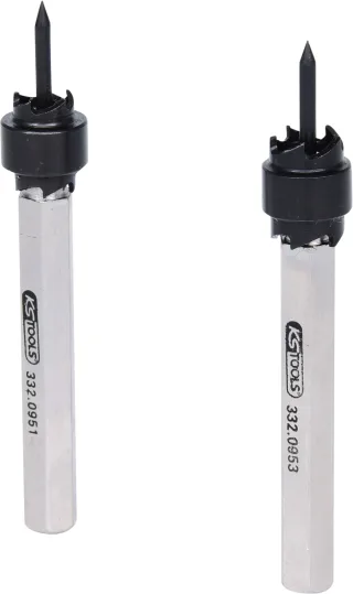 KS Tools HSS Schweißpunkt-Fräser-Satz, 2-tlg, 8-10mm - 332.0950