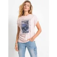 bonprix T-Shirt Regular Fit, Kurzarm-Design, aus Viskose-Mix