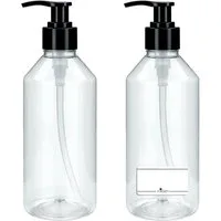 mikken Desinfektionsmittelspender Seifenspender 500 ml PET leere Pumpflasche, Dosierflasche, (2-tlg., 2er, 4er, 6er, 10er), nachfüllbar, 0,5 Liter