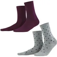 LIVING CRAFTS Socken BETTINA, 2er Pack GOTS zertifiziert
