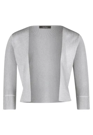 Vera Mont - Strickbolero Grau/Silber - Gr. - XL