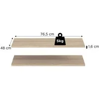 Home affaire Einlegeboden 2er Set, Breite 77 cm (2 St), Skarde, Einlegeboden 2er Set, 77 cm