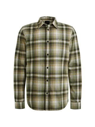 PME Legend - Twill Check Casual 1A olive night - Gr. - XL