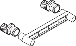 Hansgrohe S-Anschlüsse Axor Arco chrom , 94136000 94136000