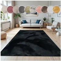 Paco Home Fellteppich Kunstfell Soft 380, rechteckig, Höhe: 14 mm, Langflor, Kuschelteppich - besonders weich, Uni-Farben