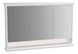 VitrA Valarte LED-Spiegelschrank 118 cm 3 Türen Weiß Matt,62237 62237
